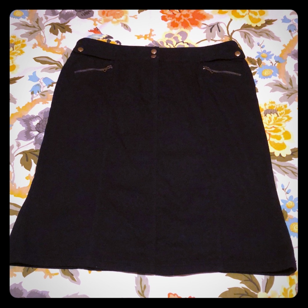 Vintage Express Black Pencil/Flare Skirt
